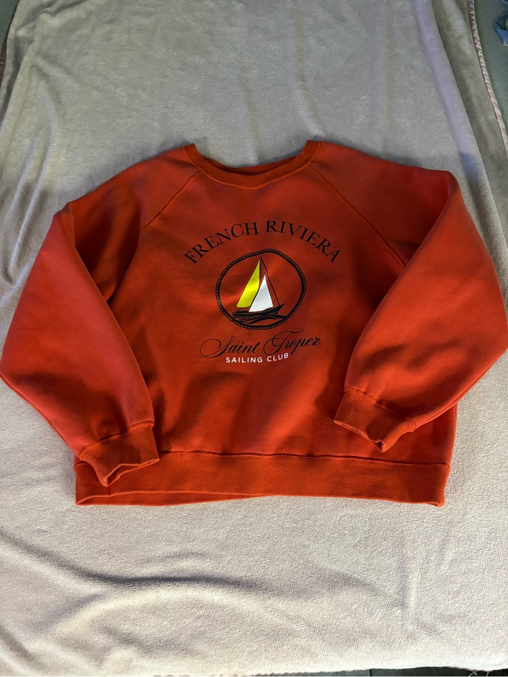 Saint Tropez Sailing Club Crewneck Sweatshirt - red